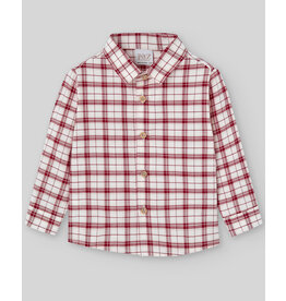 Paz Rodriguez Geruit hemdje- Acebo-rood/wit