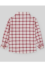 Paz Rodriguez Geruit hemdje- Acebo-rood/wit