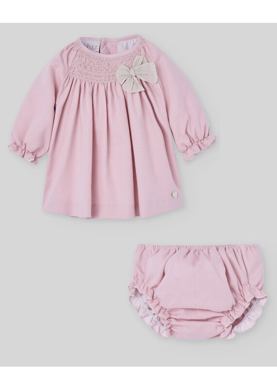 Paz Rodriguez Paz-Set jurk met bloomer-powder pink