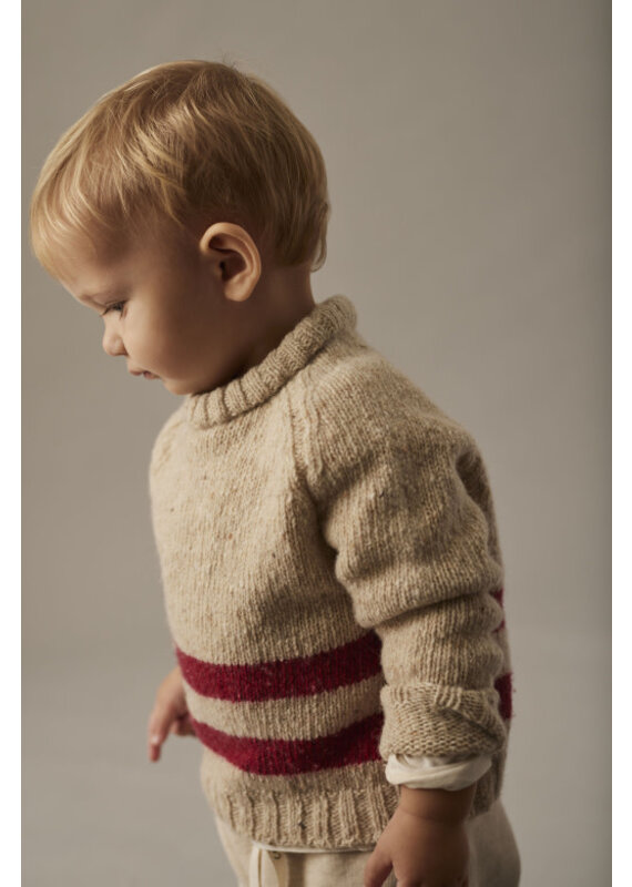 Cozmo Cozmo - Tricot trui rode streep