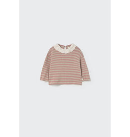 Cozmo Cozmo - Soft pink striped knit