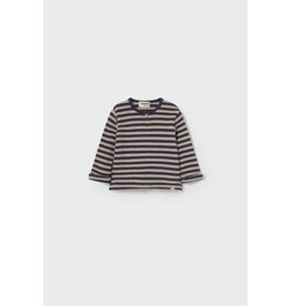 Cozmo Cozmo - soft striped sweater - blauw