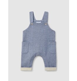Laranjinha Laranjinha - Salopette boys - Visgraatmotief - blauw
