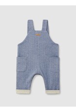 Laranjinha Laranjinha - Salopette boys - Visgraatmotief - blauw
