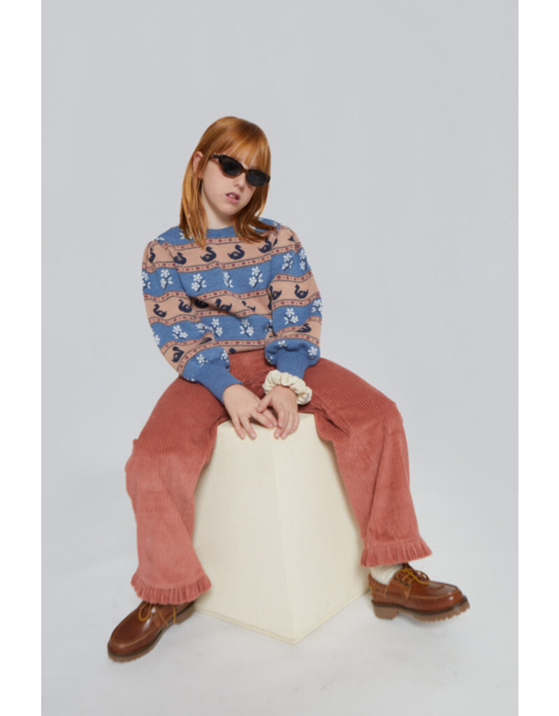 Mipounet Mipounet - Broek ribfluweel - faded rose