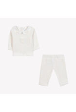 Tartine & Chocolat Tartine-Setje Ecru ribfluweel