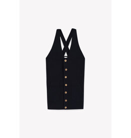 Bonton Bonton-jurk zonder mouw-marine