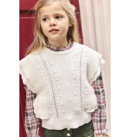 Tartine & Chocolat Tartine-mouwloze debardeur-ecru