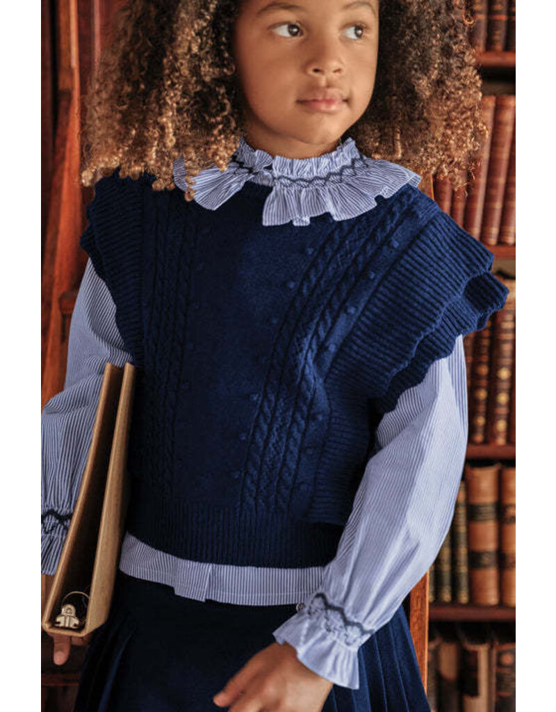 Tartine & Chocolat Tartine-mouwloze debardeur-marine