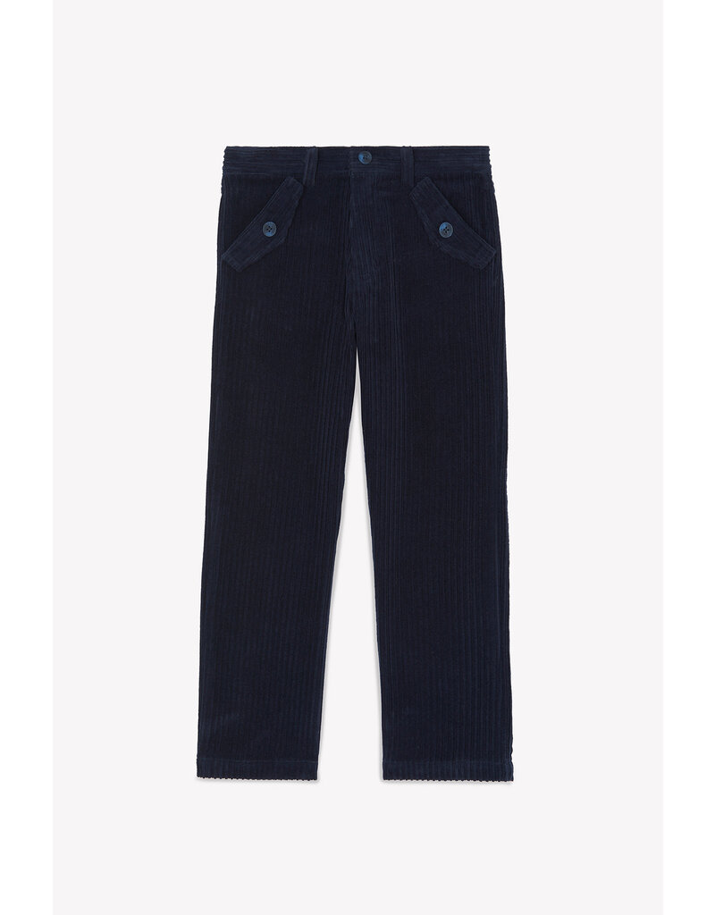 Tartine & Chocolat Tartine-broek met ribfluweel-marine