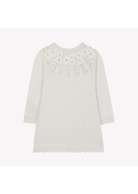 Tartine & Chocolat Tartine-wit jurkje-geborduurde bloemen