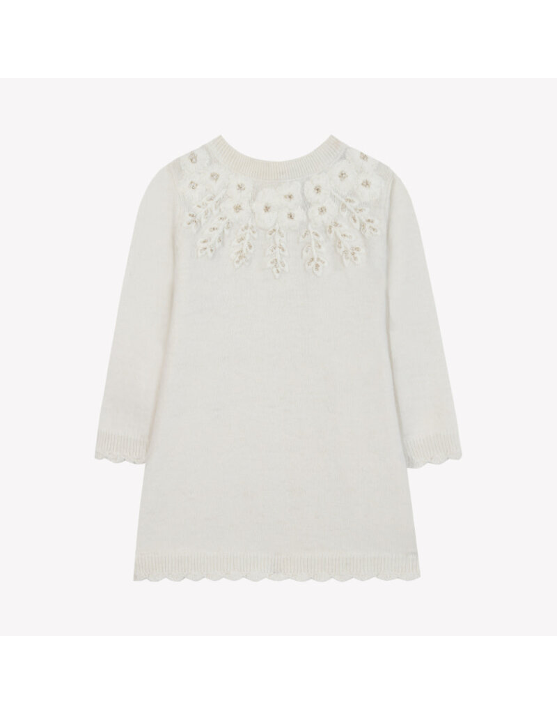 Tartine & Chocolat Tartine-wit jurkje-geborduurde bloemen