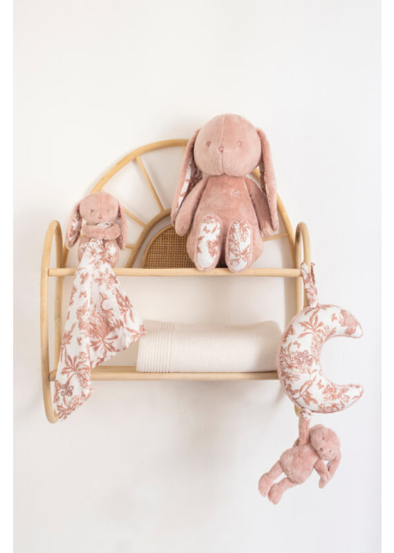 Tartine & Chocolat Tartine et Chocolat - konijn 25cm - rose toile de jouy