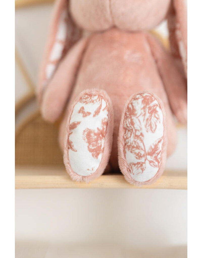 Tartine & Chocolat Tartine et Chocolat - konijn 25cm - rose toile de jouy