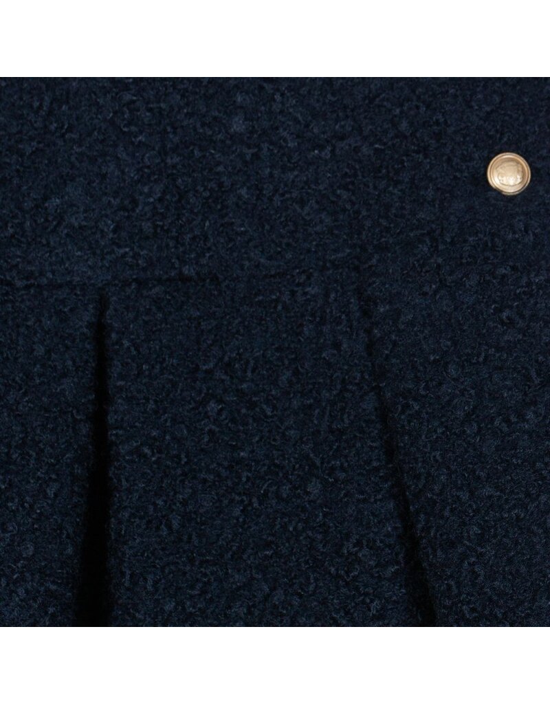 Patachou Patachou - Rok bouclé donkerblauw