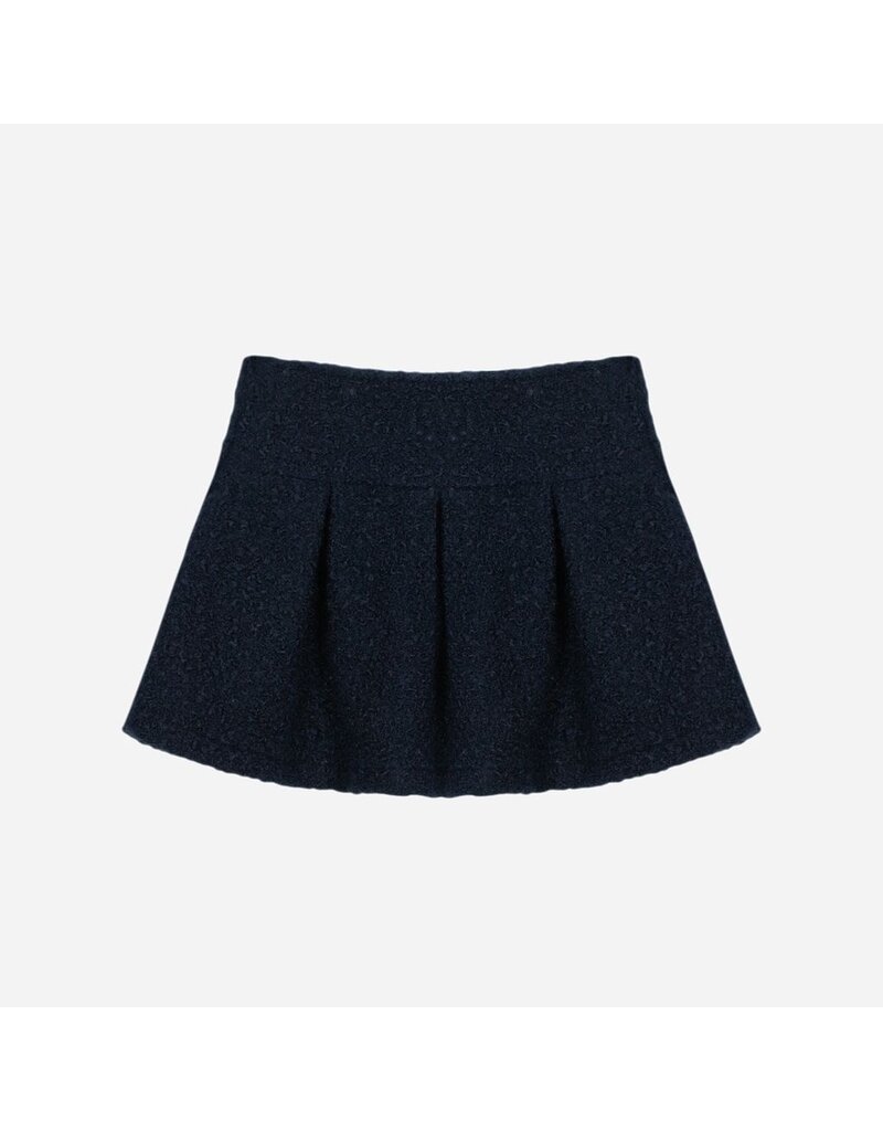 Patachou Patachou - Rok bouclé donkerblauw