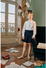 Patachou Patachou - Rok bouclé donkerblauw