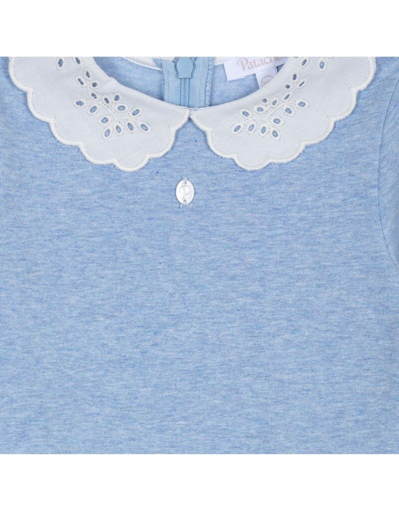 Patachou Patachou - blauwe jurk met kraag