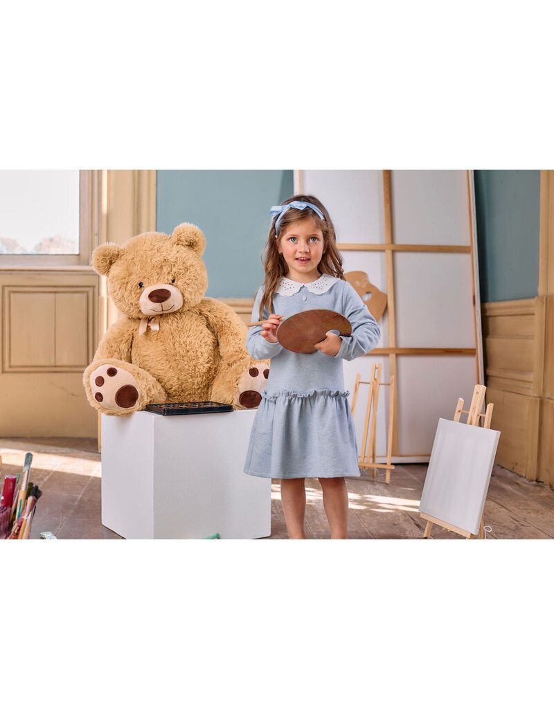 Patachou Patachou - blauwe jurk met kraag