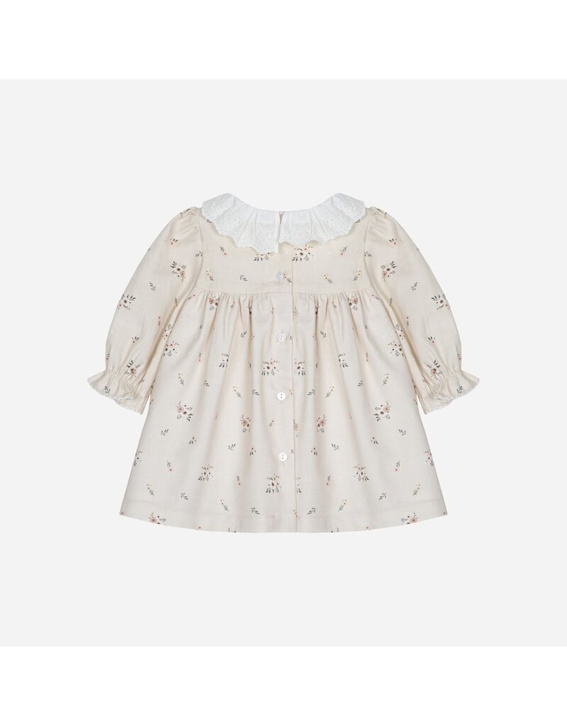 Patachou Patachou - Jurk florial beige met kraag