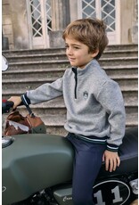 Patachou Patachou - Trui melange grey met rits