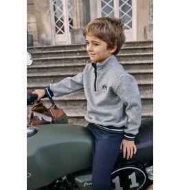 Patachou Patachou - Trui melange grey met rits