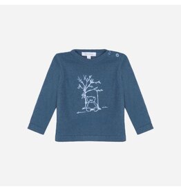 Patachou Patachou - Baby trui met beertje - blauw