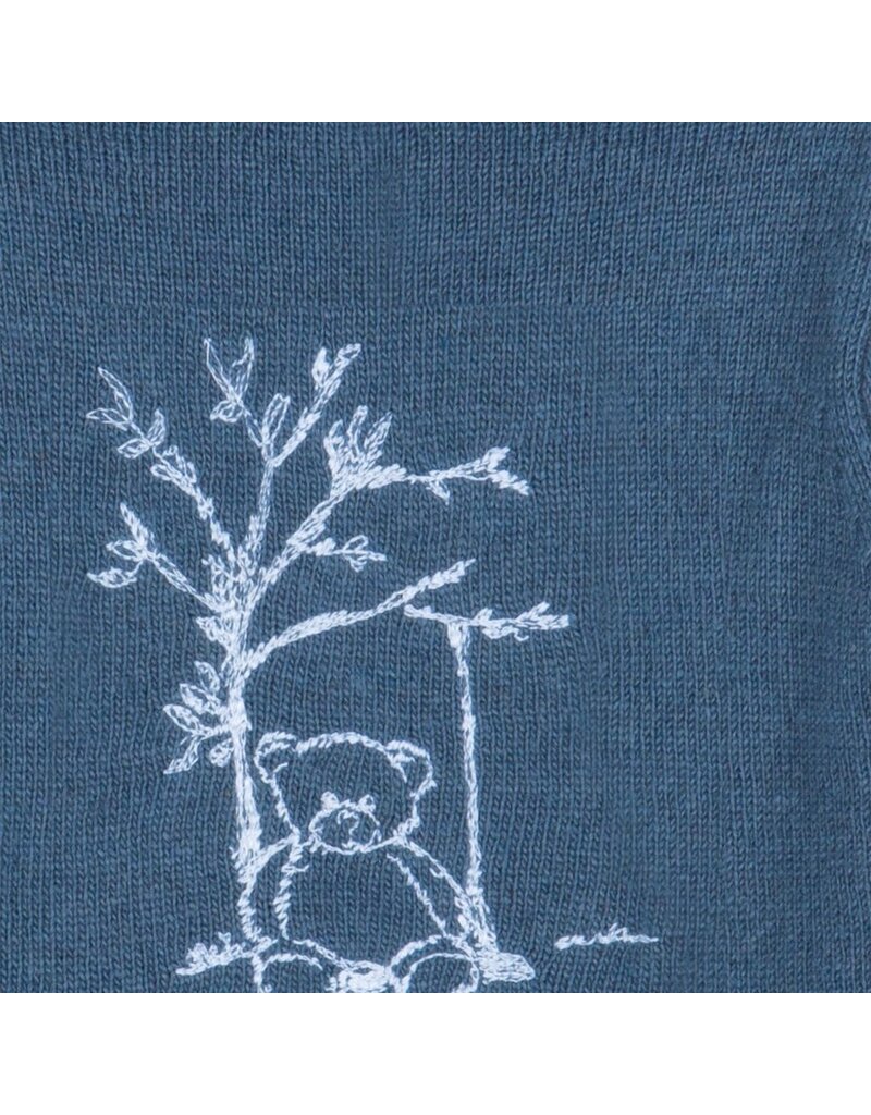 Patachou Patachou - Baby trui met beertje - blauw
