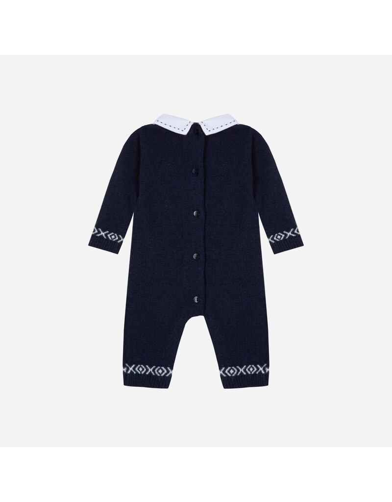 Patachou Patachou - Kruippakje tricot donkerblauw - beertje