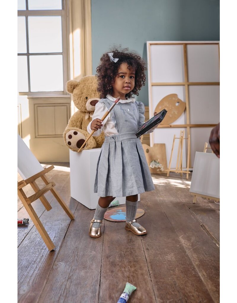 Patachou Patachou - Set kleedje melange blauw