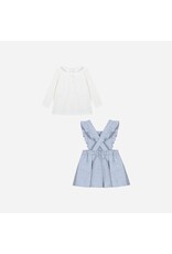 Patachou Patachou - Set kleedje melange blauw