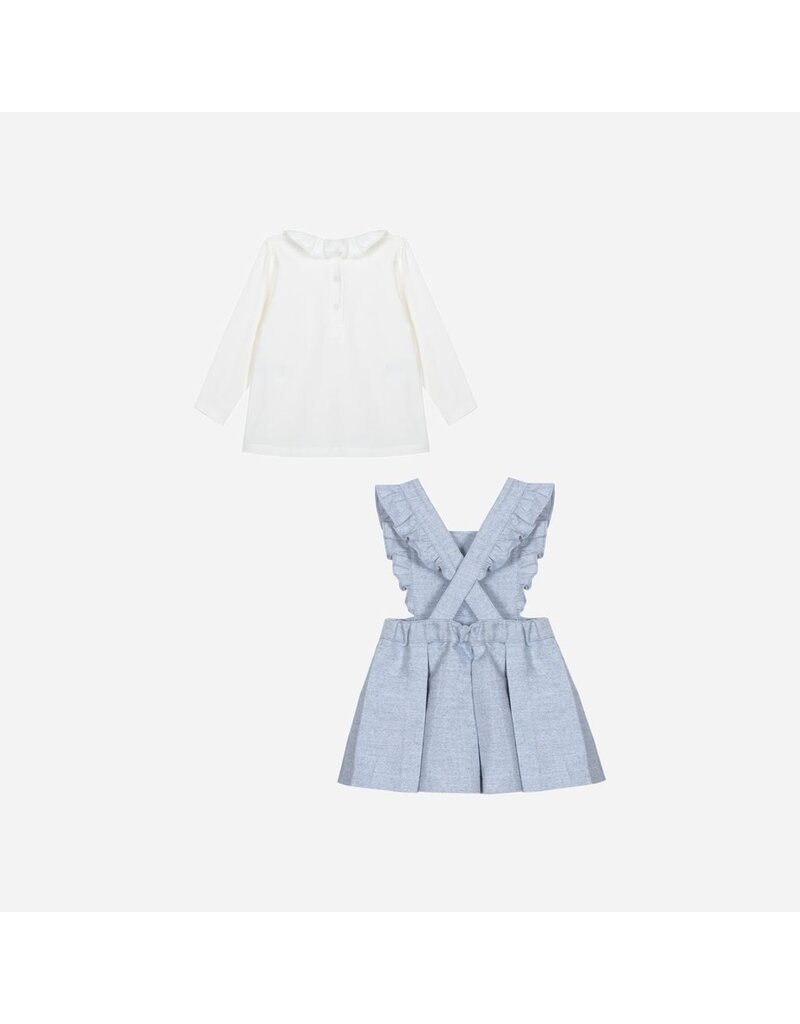 Patachou Patachou - Set kleedje melange blauw