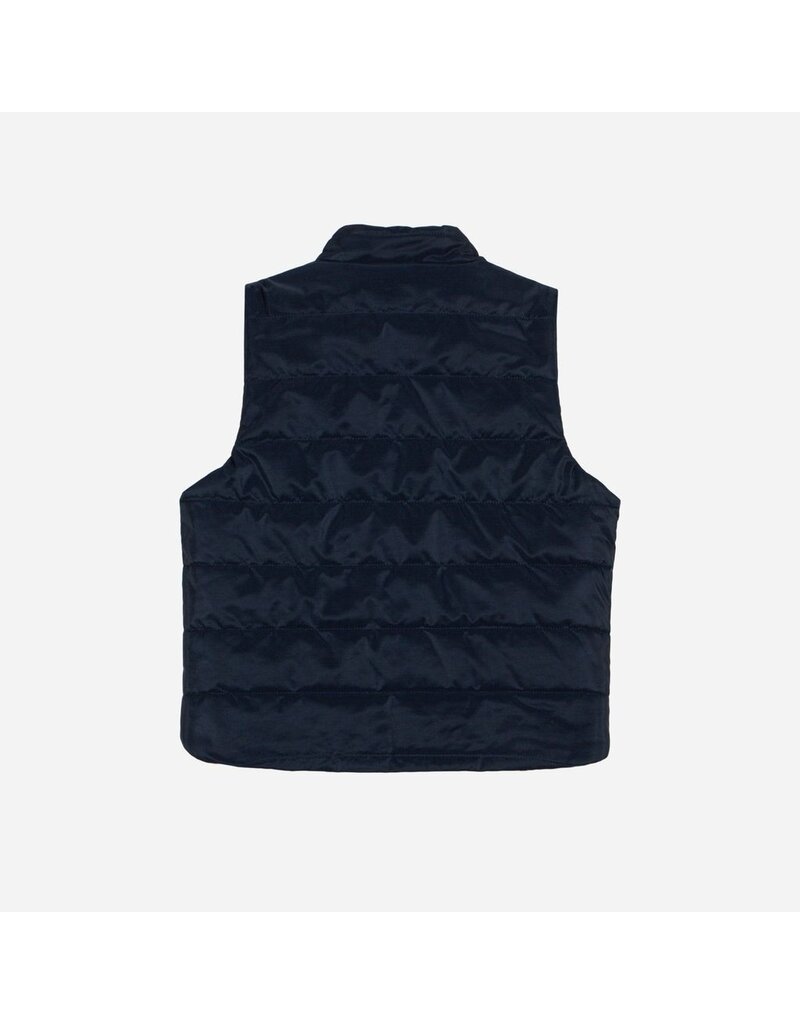 Patachou Patachou - Gilet omkeerbaar teddy/blauw