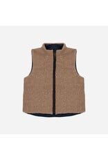 Patachou Patachou - Gilet omkeerbaar teddy/blauw