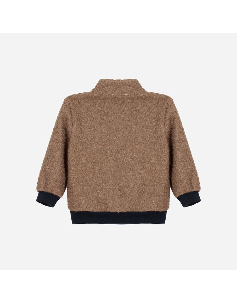 Patachou Patachou - Trui teddy met rits - camel