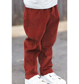 Bonton diep rode velours broek