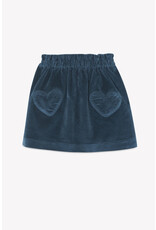 Bonton Blauwe verlours rok