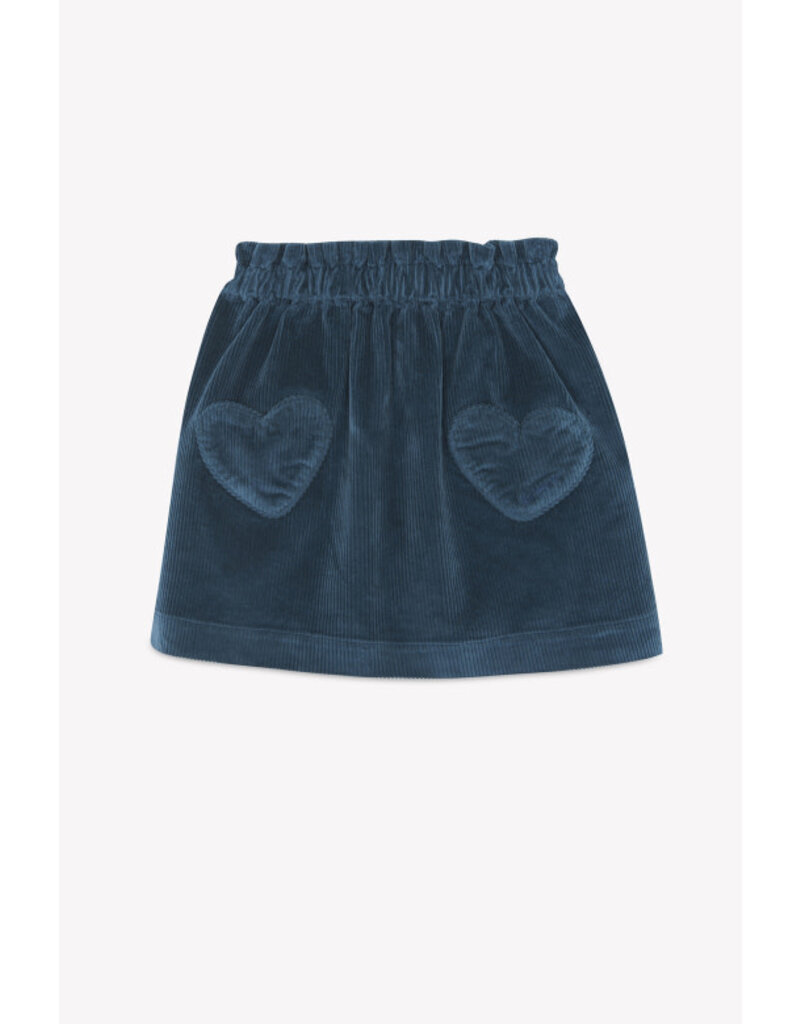 Bonton Blauwe verlours rok