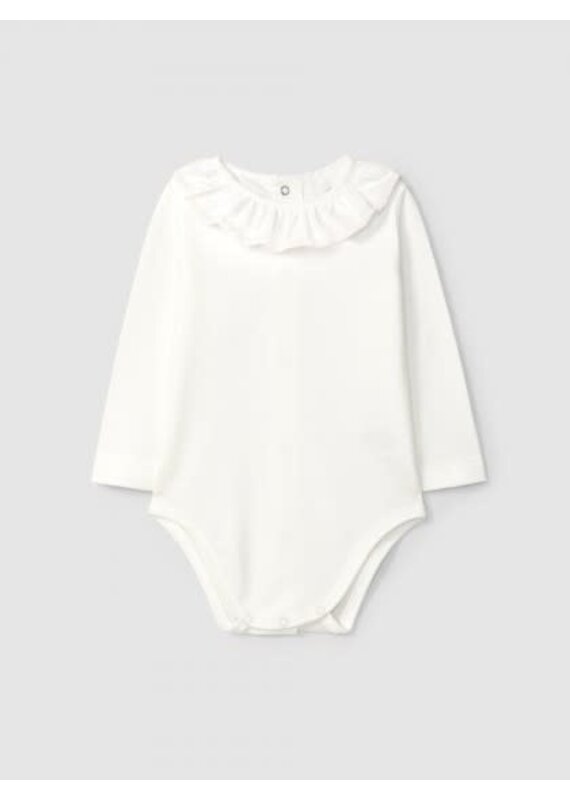 Laranjinha witte body met kraag