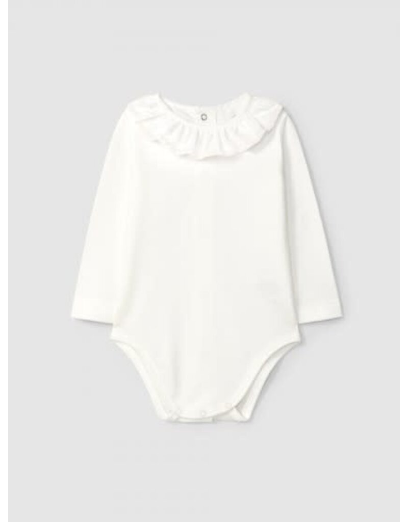 Laranjinha witte body met kraag