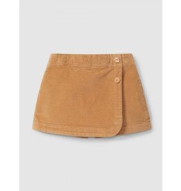 Laranjinha Laranjinha - Skirt velours licht bruin