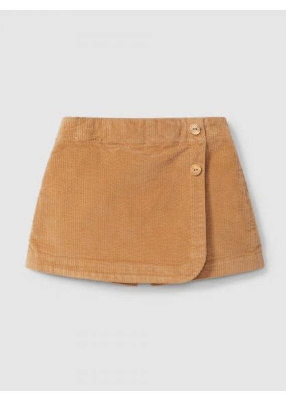 Laranjinha Laranjinha - Skirt velours licht bruin
