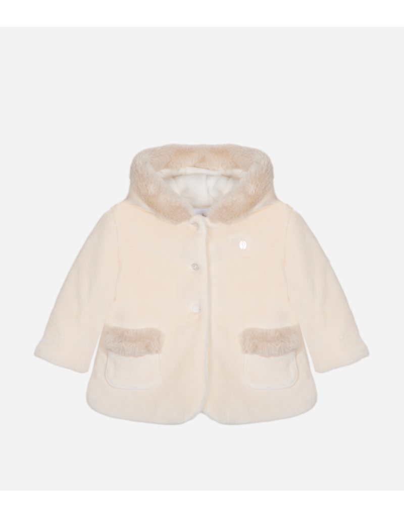 Patachou Patachou - velours jasje met faux fur afwerking