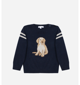 Patachou donker blauwe bloes met hond