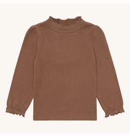 Hust and Claire Hust and Claire-Mocha T-shirt Amma- geribbeld