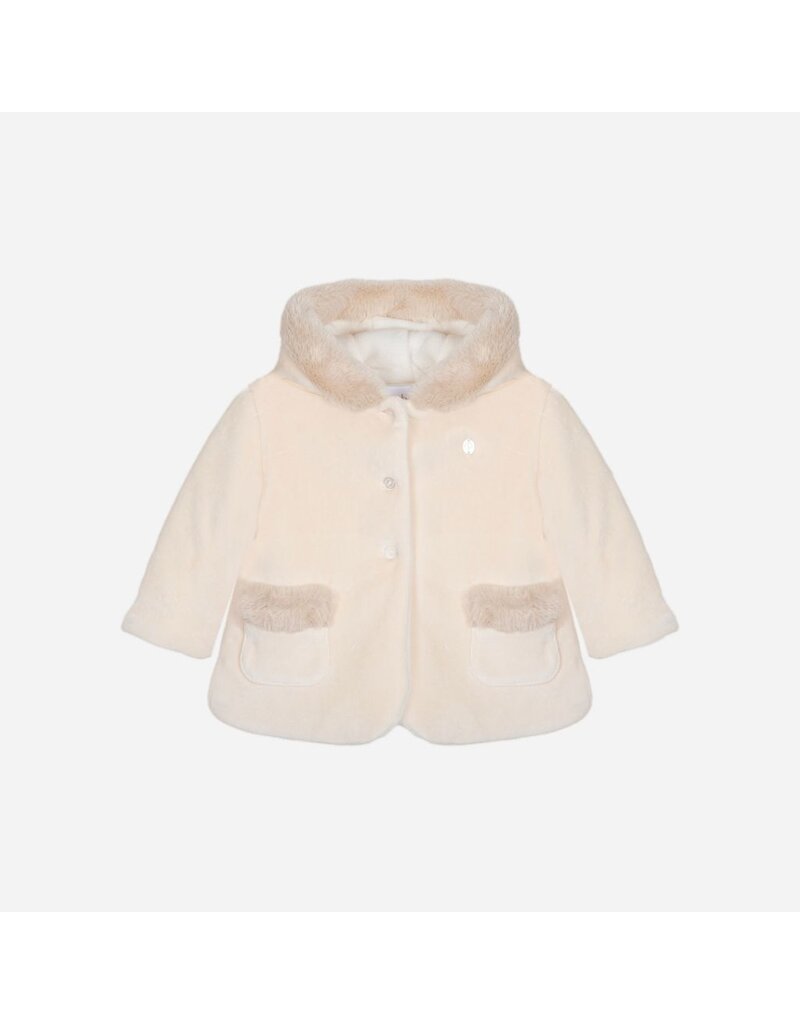 Patachou Patachou - velours jasje met faux fur afwerking