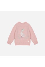 Patachou roze trui met geborduurd eendje