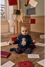 Patachou donker blauwe bloes met hond