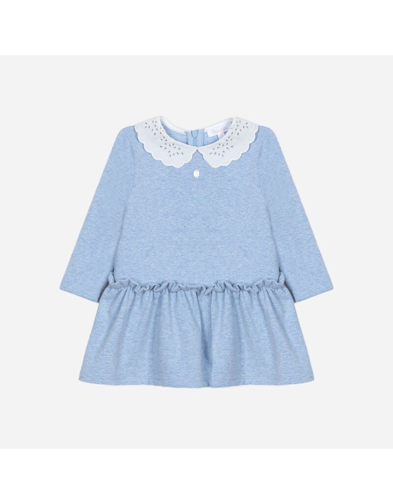 Patachou Patachou - blauwe jurk met kraag