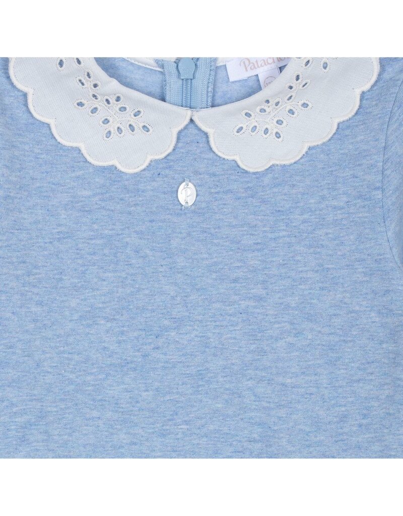 Patachou Patachou - blauwe jurk met kraag